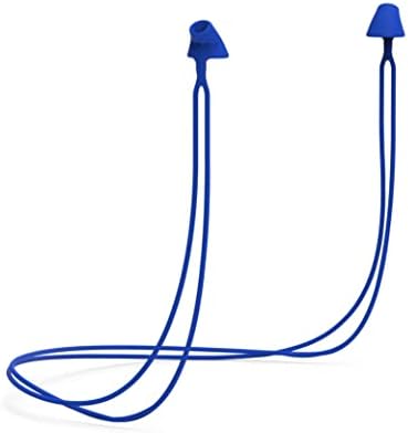 Flare Calmer Kids Secure-Plugs אלטרנטיבי-הפחיתו רעשים מעצבנים מבלי לחסום צליל-סיליקון גמיש רך לשימוש חוזר עם שרוך מובנה-כחול