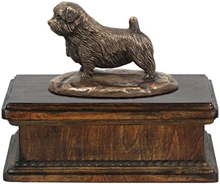 נורפולק טרייר, זיכרון, כד לאפר של הכלב, עם פסל כלב, בלעדי, ארטדוג