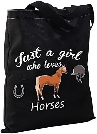 מתנות סוסי סוסים מתנות מאהב רק ילדה שאוהבת סוס בד תיק סוס מתנות עבור בנות נשים קניות תיק