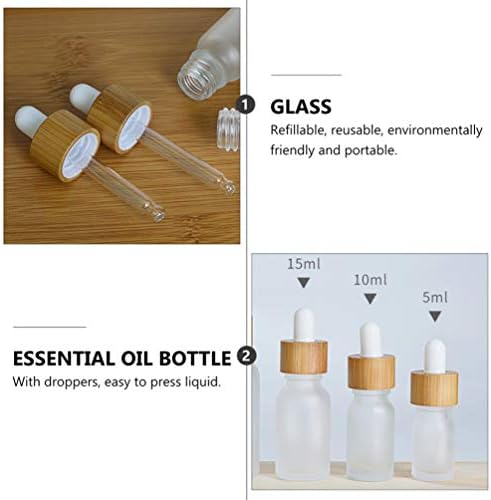 טפטפת עיניים של אליפיס זכוכית 8 יחידות טפטפת זכוכית חלבית בקבוקי טפטפת עיניים, בקבוקי טפטפת שמן אתרי מיני, בקבוקי דגימת