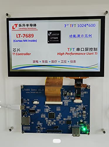 Anncus lt7689 ערכות הדגמה, עם לוח TFT בגודל 7 אינץ '1024 * 600 + CTP, לוח RGB, הדגמה UI -