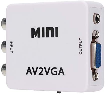 ממיר Mini VGA לממיר וידאו, AV Composite AV למתאם VGA, ממיר וידאו של תיבת טלוויזיה Settop Box
