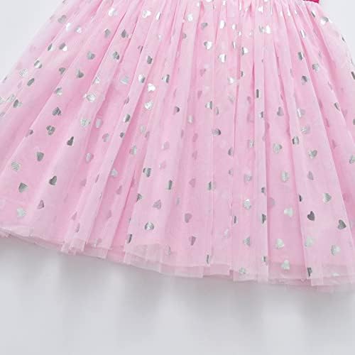 דקסטון ילדות קטנות פעוטות חורף שרוול ארוך שמלות טוטו למסיבת פרחים עבור 2-8 ט