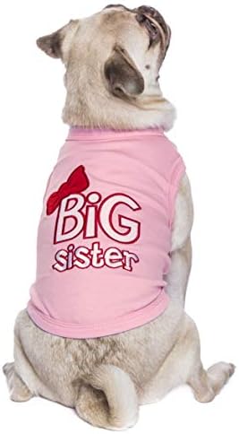 פריזאי לחיות מחמד כלב חתול בגדי טי חולצות גדול אחות חולצה, מ