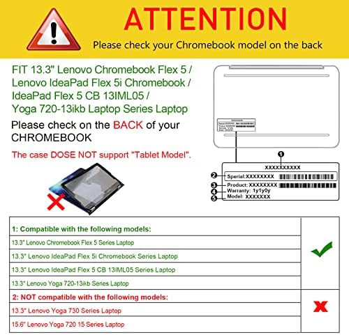 כיסוי מארז שרוול פינטי עבור 13.3 Lenovo Chromebook Flex 5/Lenovo Ide