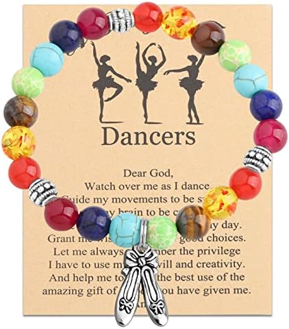 מתנות צמיד קסם נעלי בלט מתנת רקדנים עבור בנות ריקוד תכשיטי עבור צוות ריקוד, ריקוד רסיטלים, ריקוד מאהב
