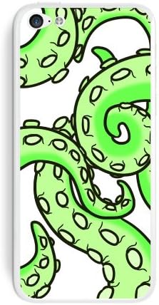 גרפיקה ועוד זרועות תמנון ירוק על לבן-קלמארי קראקן מגן עור מדבקה מקרה עבור אפל אייפון 5 ג-סט של 2-אריזה לא קמעונאית-אטום
