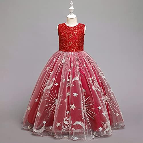 ילדה קטנה קטנה פרח שמלת שמלת נסיכה תחרות מסיבת יום הולדת חתונה רצפה רשמית ריקוד ארוך ערב שמלת מקסי