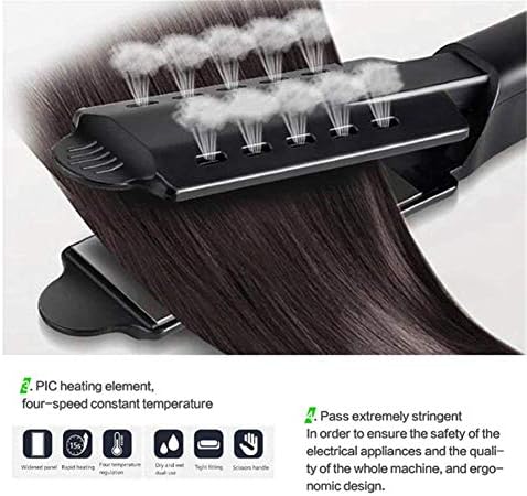 שיער קיטור ברזל מגרד שיער מקיש על סלון מקצועי לחימום במהירות גבוהה אדי מסתלסל שיער ברזל קבוע טמפרטורה שיער טיפול