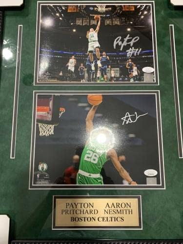 אהרון נסמית 'פייטון פריצ'ארד חתום 8x10 תמונה ממוסגרת בוסטון סלטיקס JSA - תמונות NBA עם חתימה