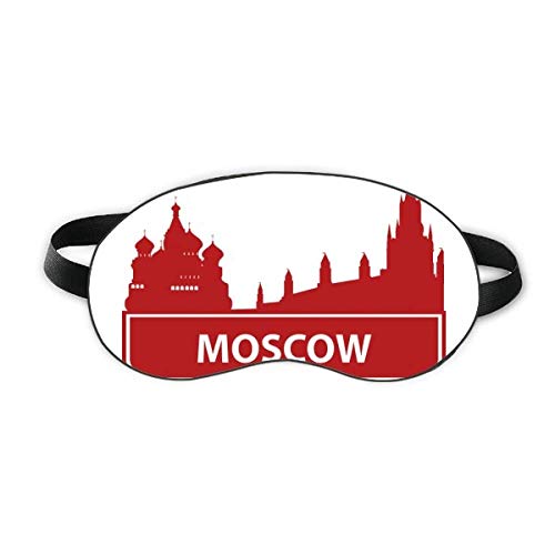 מוסקבה רוסיה אדומה דפוס ציון דרך שינה מגן עיניים