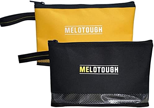 Melotough 17 '' שקית כלים למגש מרכזי עם רצועת כתפיים וכיס ריבוי כלים שקית כלי רוכסן שקית רוכסן שקית רוכסן,