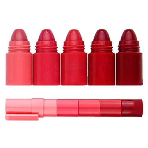 Lip Gloss שלח 5 צבעים שפתון פופולרי דיו אטום למים שפתון גלוס גבוה השפעה על שפתון עם טיפולי לחות בפורמולה קרם