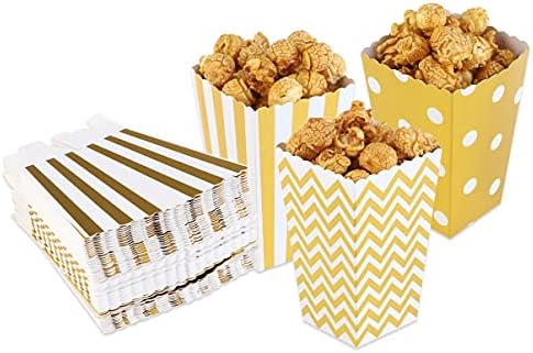 קופסאות מתנה לתיבות רטרו קנדי ​​קופסאות 50 יחידות קופסאות פופקורן עיצוב שלישייה מיניאטורה קרטון מקרטון ממתקים