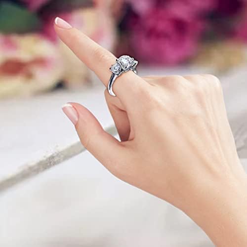 2023 חדש עוסק זירקון טבעת תכשיטי בהיר טבעת תכשיטי אבן אופנה לנשים כסף טבעות בת טבעת להתפלל מעל זה