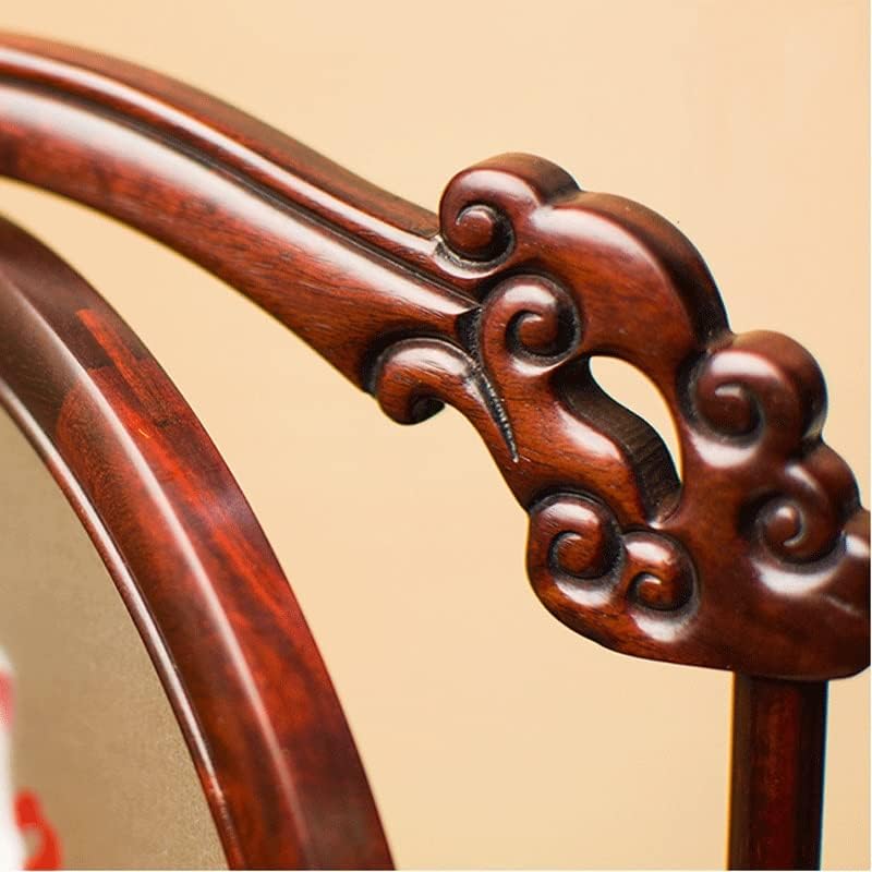 רנסלאט סיני סגנון מתנת קישוטי סיים יד רקמת שולחן עבודה קישוטי מהגוני שולחן מסך
