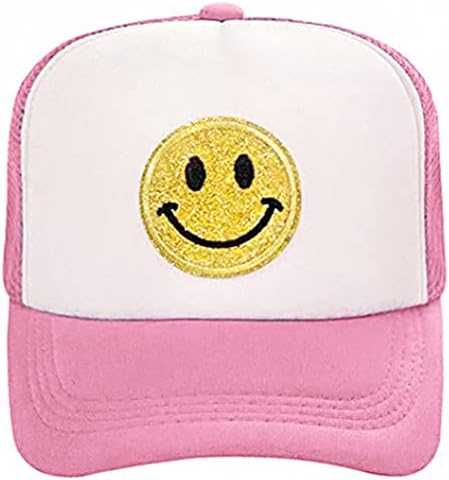 N ++ חיוך אופנה פנים עם כובע בייסבול מתכוונן רשת אחורית כובע קיץ קצף רשת כובע משאיות נשים גברים