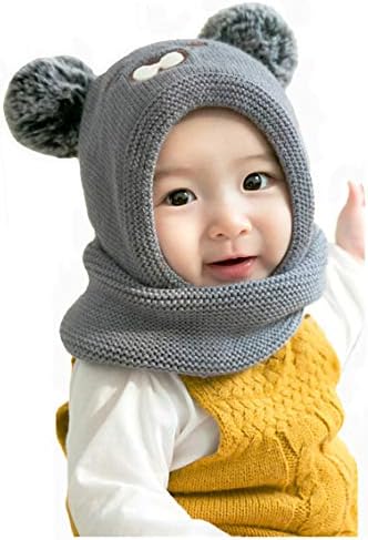 Wxllzlife ילדים תינוקות חמים כובעי חורף תינוקות כובע חורף כובע חמוד של מכסה אוזן עבה חמוד מכסה מכסה