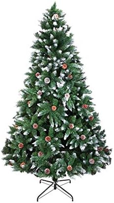 עץ חג המולד מלאכותי של UXZDX צירים עץ חג מולד מלאכותי עם קישוטי חג המולד מתקפלים למתכת לבית