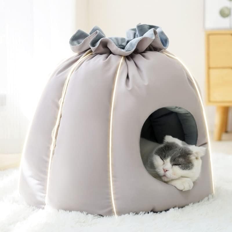 מערת חתול מערת חתול מנהרת מיטת חורף מיטת חתול מערת חתלתול בית זונות אוהל לחיות מחמד
