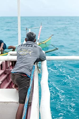 חולצת שרוול ארוך לגברים קלה UPF 50+ הגנת שמש SPF חולצות דיג לגברים מטיילים בהפעלת PFG DRI בכושר
