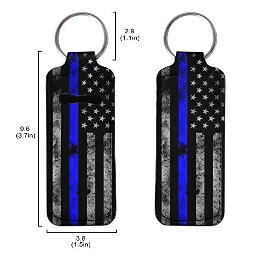 מיידי אמריקאי ארהב דגל הדפסת מקל מחזיקי קל משקל נייד 2 יח ' סט שפתון מחזיק עם מתכת קליפ מיתרי מחזיק מפתחות עבור נשים