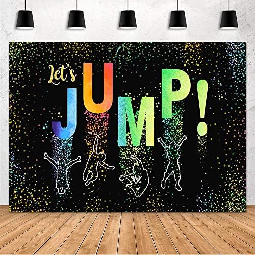 Mehofond Jump רקע ליום הולדת בית הוקפץ בית טרמפולינה קישוטי מסיבת יום הולדת מקומות צבעים צילום רקע רקע פוטושוט סטודיו