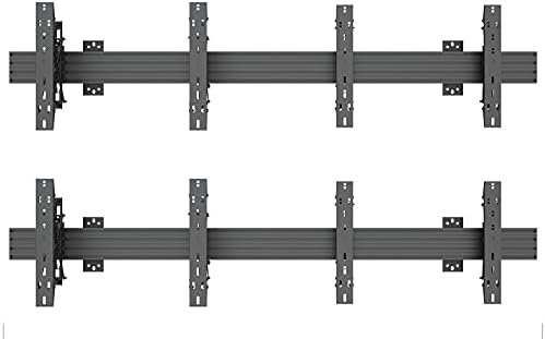 2 על 2 וידאו קיר קופץ החוצה הרכבה מערכת אופקי מסילות ארבעה קבוע מציג עם עם מיקרו התאמת זרועות וסה אוניברסלי