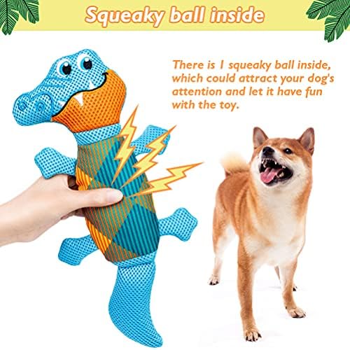 צעצועים צועקים של כלב אקספלורר צעצועים חריקים - 2 חבילות צעצועי מים לכלבים לבריכה, עמידה באוקספורד כלב כלב