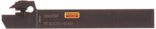 Sandvik Coromant RF123G10-1616B Corocut Steel 1-2 כלי SHANK לכלי פרידה ולמחזיק חריץ, 0.787 עומק חיתוך מקסימלי