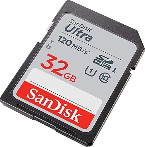 Sandisk 32GB SDHC SD כרטיס זיכרון Ultra עובד עם Canon EOS Rebel T7, Rebel T6, 77D מצלמה דיגיטלית Class 10 עם הכל מלבד