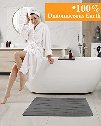 מחצלת אמבטיה של אבן Noemoaou, מחצלת מקלחת אדמה דיאטומטית, כרית סופגת מטבח, חצלת רצפת אמבטיה מהירה של סופר סופג