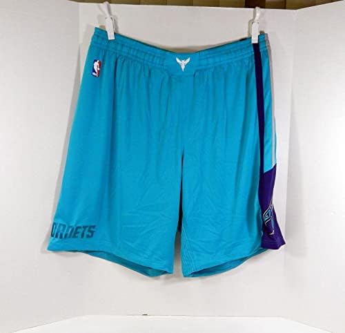 משחק שרלוט הורנטס 2014-15 הונפק מכנסיים קצרים 4xl DP41531 - משחק NBA בשימוש