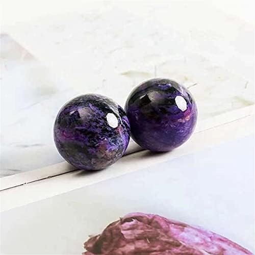 Dfuf גביש יפהפה 1 pc כדורי סגול טבעיים יפהפיים כדור קריסטל 30 ממ -35 ממ