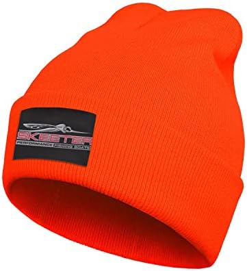 Pupkittent הישאר חמים של שקע חם מכסה כובע יוניסקס סקייטר-כרום-לוגו-שחור-כובעי חורף טרנדיים כובע ספורט רך סרוג