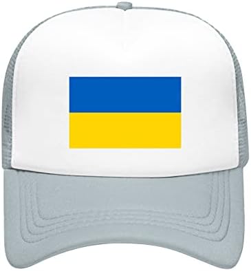 רשת בייסבול כובע לגברים נשים רטרו אוקראינה דגל נהג משאית כובע שמש הגנת טלאים טרנדי נהג משאית בייסבול כובע