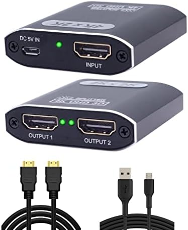NMEPLAD HDMI SPLITTER 1 ב -4 OUT, תומך ב- FULL HD 3D 4K@30Hz 1080P HDCP1.4 עבור Xbox/PS5/PS4/Blu-Ray/Fire Stick/Babing