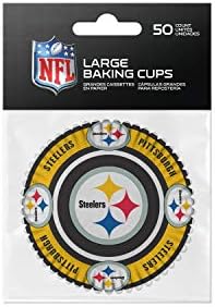 SportsVault NFL פיטסבורג סטילרס כוסות אפייה, צבעי צוות, גודל אחד