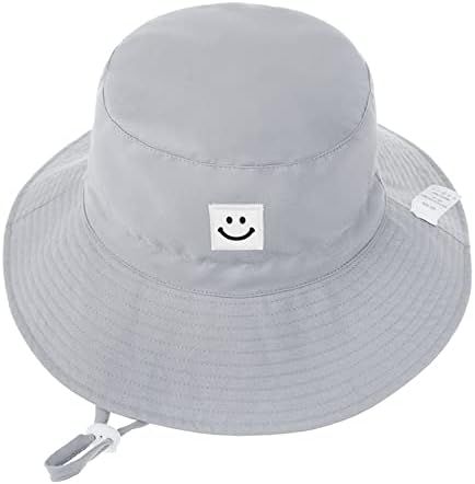 כובע שמש כובע שמש חיוך פנים פעוט כובע שמש upf 50+ הגנה על שמש כובעי תינוקות מתכווננים לבנות בנות