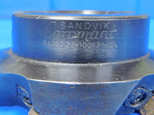 Sandvik 4 O.D. Face Mill RA260.22-100R38-12L 1 1/2 טייס מחזיק 5 תוספות 4.0-MB11219BBT