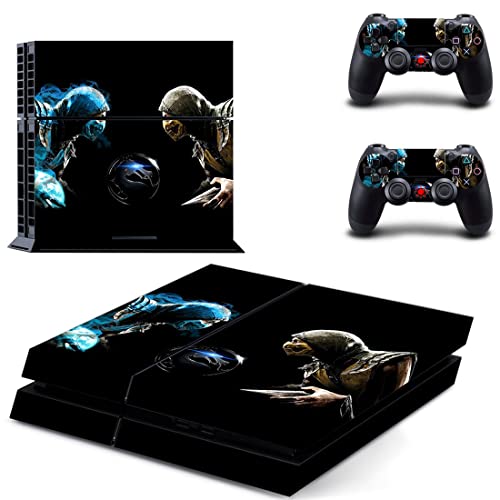 עבור PS4 Pro - משחק Ninja Mortal Best War Kombat X PS4 או PS5 מדבקת עור לפלייסטיישן 4 או 5 קונסולה ובקרים