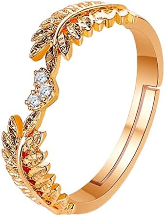 2023 חדש חדש טבעת עלה פתיחה מתוקה חדשה טבעת טבעת יוקרה טבעת יוקרה טבעת אדומה טבעת זית טבעת חברה מתנה אשת מתנה אחות