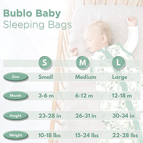 תינוק לביש שמיכה, כותנה שקי שינה עבור 6-12 חודשים, 2 חבילה יוניסקס שק שינה שק, בינוני גודל, 2-דרך רוכסן, 0.5 ג לנשימה