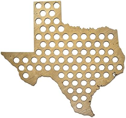 סקייליין סדנה כל 50 הברית באר שווי מפה-טקסס באר שווי מפת טקסס-חצי מבריק מייפל עץ נהדר יום אב מתנה!