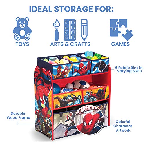 ילדי דלתא 6 עיצוב פח ומארגן צעצועים בחנות - Greenguard Gold Certified, Spider -Man