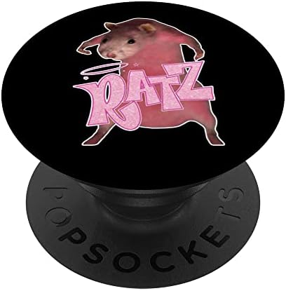 Ratz - מצחיק אומר חולדות הומור עכבר עכברוש ורוד חמוד מגניב Meme Popsockets Popgrip הניתן להחלפה