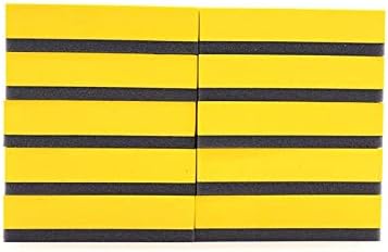 ספוג ציפוי קרמיקה של Haozhao עם ידית EVA צהובה 10 יחידות 842 סמ ננו שעווה מוליך כרית לטיפול רכב ניקוי אוטומטי המפרט שעווה