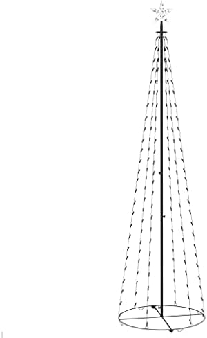 Golinpeilo 7.9ft LED Light Show Show Cone Cone Tree, חג המולד מואר חרוט מלא מלאכותי עיצוב עם אורות טופר כוכבים
