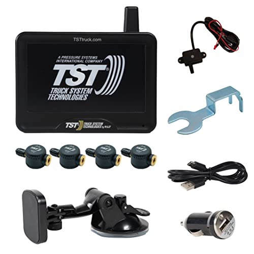 מערכת ניטור לחץ צמיגים TST 507 עם 12 חיישני זרימה ותצוגת צבע לגבעולי שסתום מתכת על ידי טכנולוגיות מערכת משאיות, TPMs