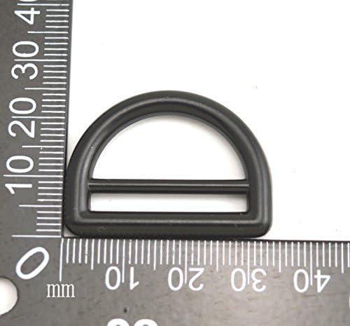 Fenggtonqii 1 בקוטר פנימי סגסוגת אבץ שחור בר שחור בר טבעת טבעת טבעת לרצועת רשת אופציונלית